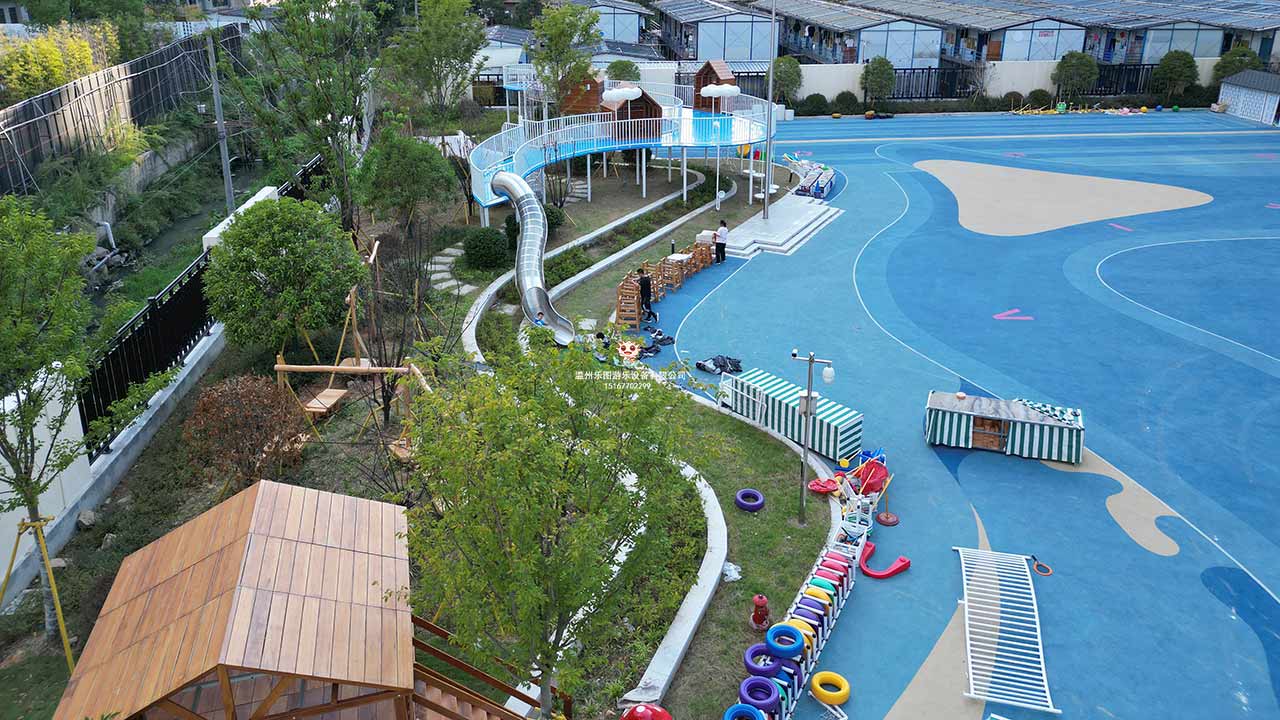 戶外無(wú)動(dòng)力游樂設(shè)備∣永嘉南城街道中心幼兒園項(xiàng)目完成